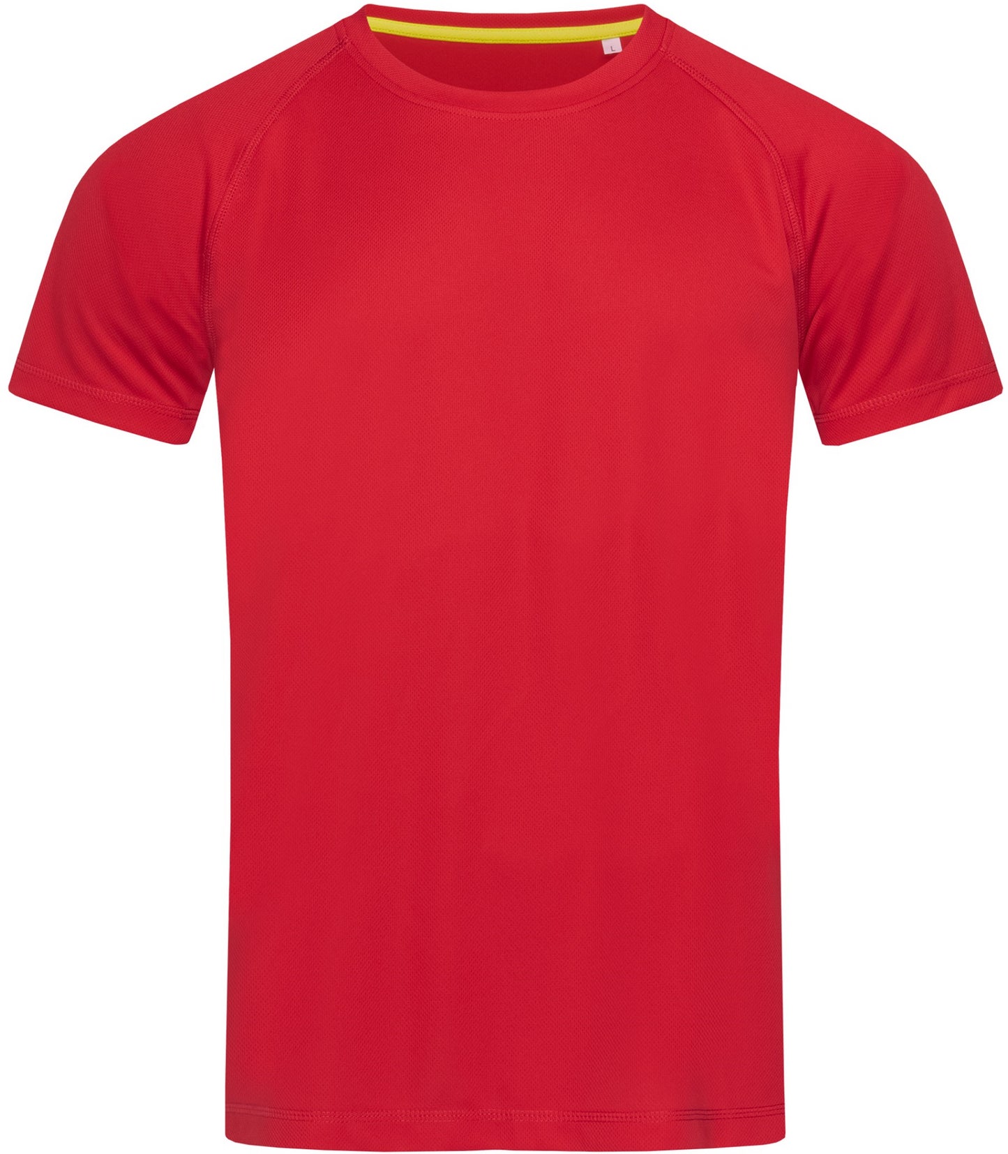 Stedman Active Sports Raglan Mesh Mens T - Crimson Red