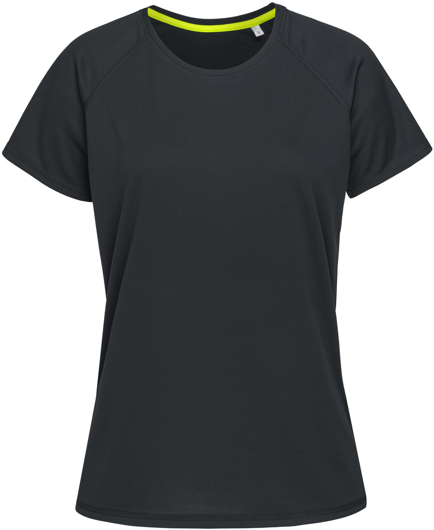 Stedman Active Sports Raglan Mesh Ladies T - Black Opal