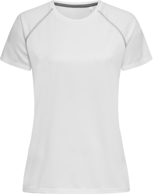 Stedman Active Sports Team Raglan T Ladies - White