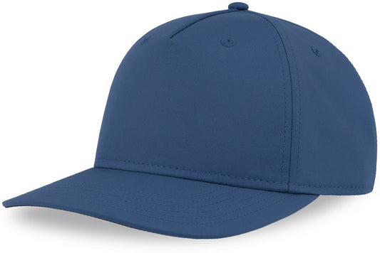 Atlantis Ray S Recycled Performance 5 Panel Cap - Royal