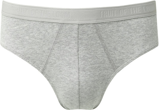 FotL Underwear Classic Sport Brief 2 Pack - Light Grey Marl