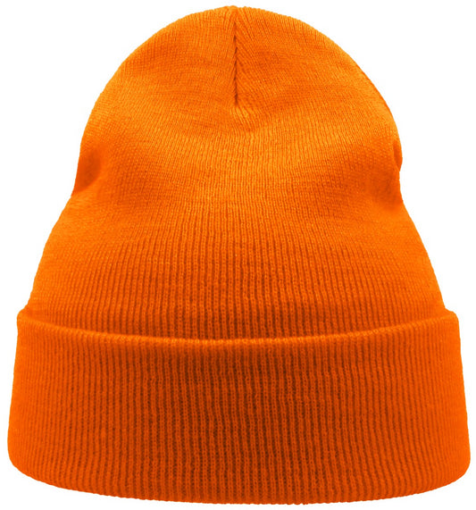 Korntex Beanie With Turn Up Double Skin - Orange