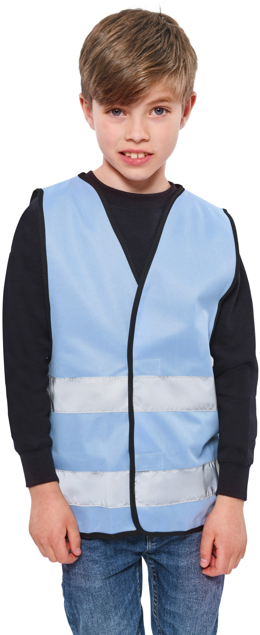 Korntex High Vis Safety Vest Youths - Sky Blue