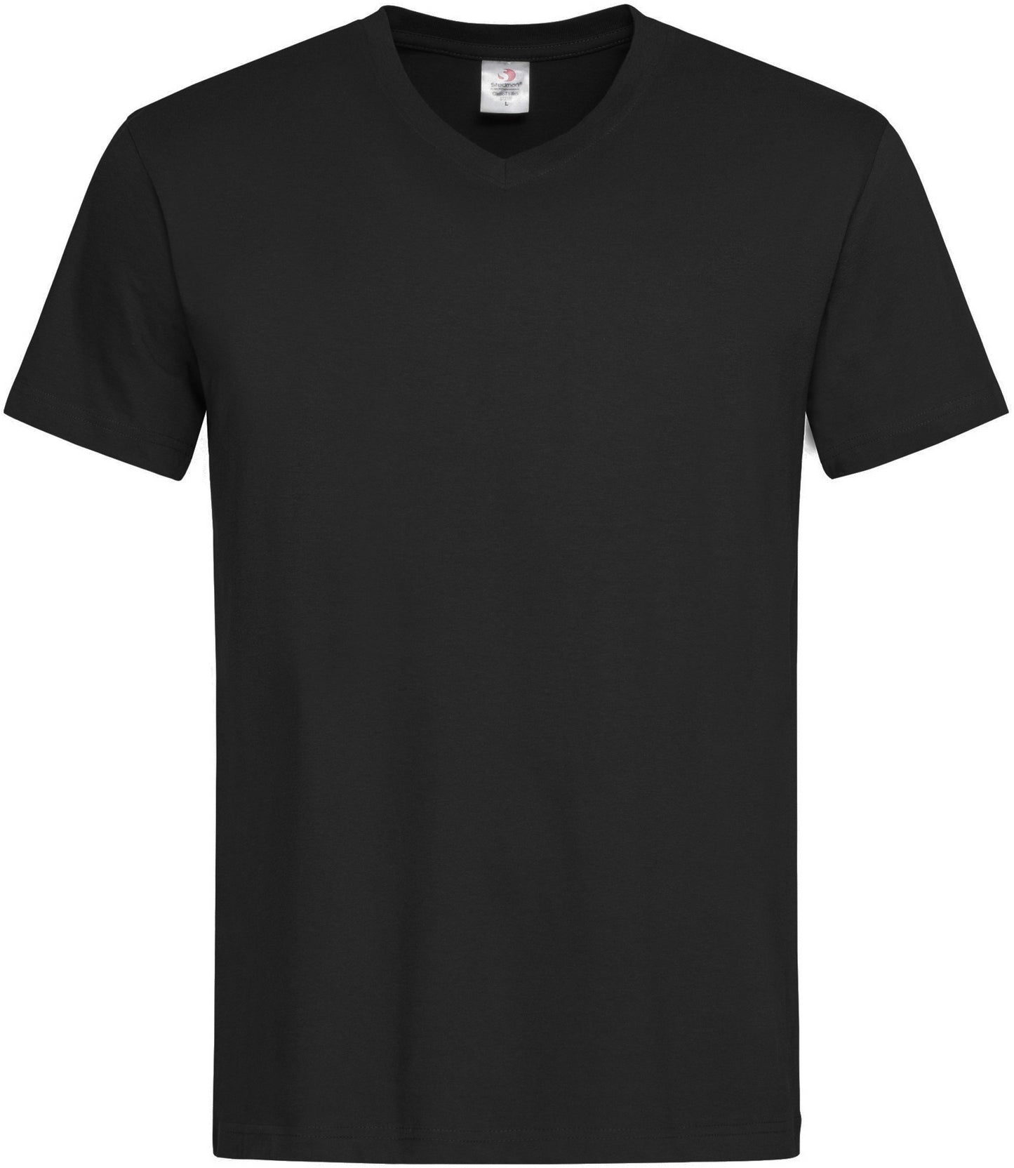 Stedman Classic V Neck T-Shirt - Black Opal