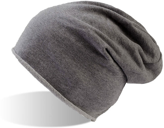 Atlantis Brooklin Raw Edge Jersey Beanie - Dark Grey