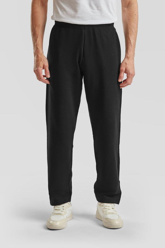 FotL Classic Open Hem Jog Pant - Black