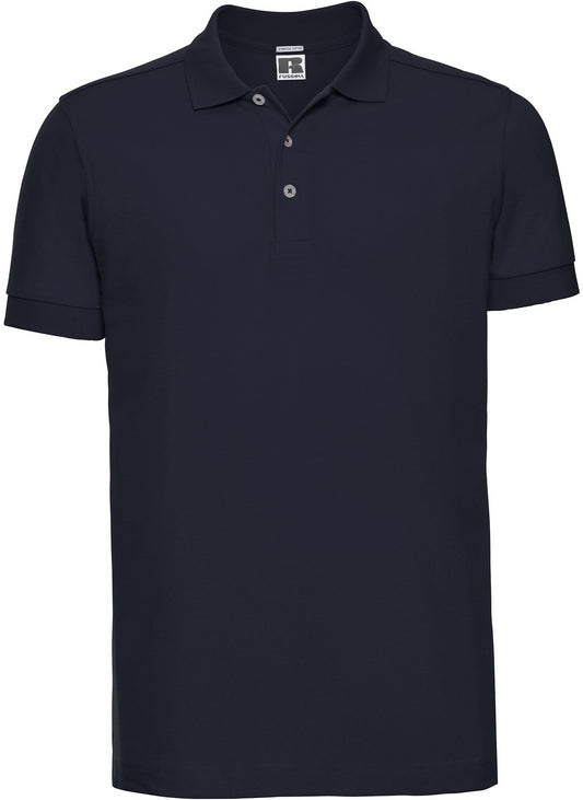 Russell Stretch Polo Mens - French Navy