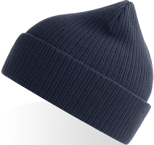 Atlantis Nelson S Organic 2x1 Rib Cuffed Beanie - Navy