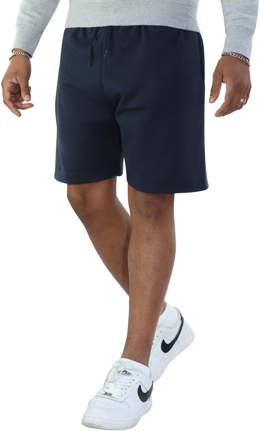 Casual Ringspun Blended Shorts - Navy