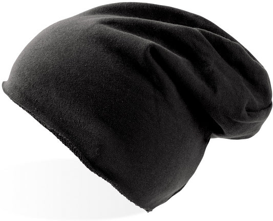 Atlantis Brooklin Raw Edge Jersey Beanie - Black