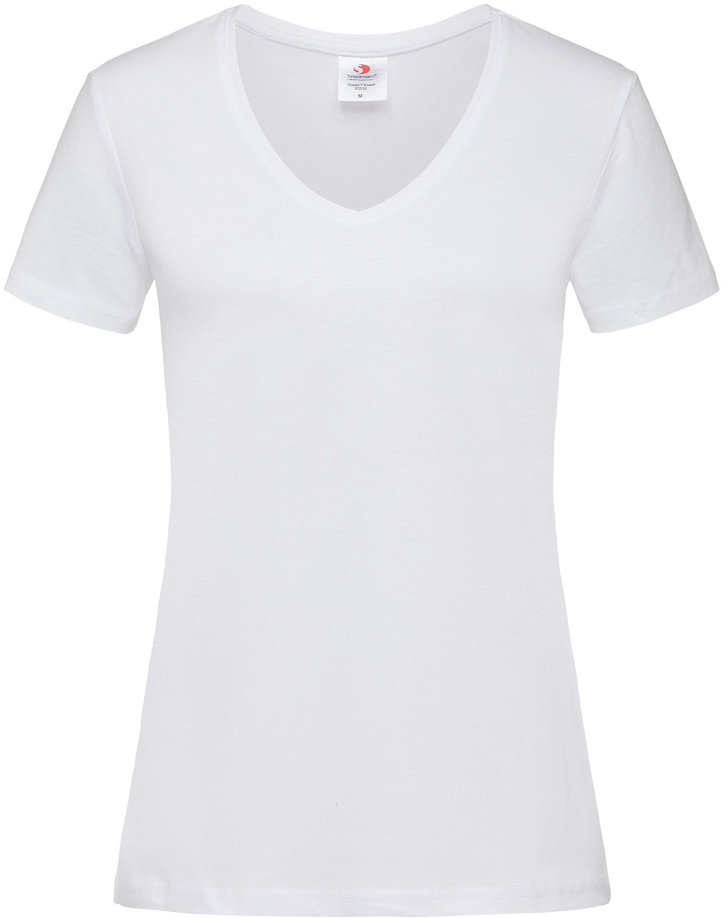 Stedman Classic Ladies V Neck T-Shirt - White