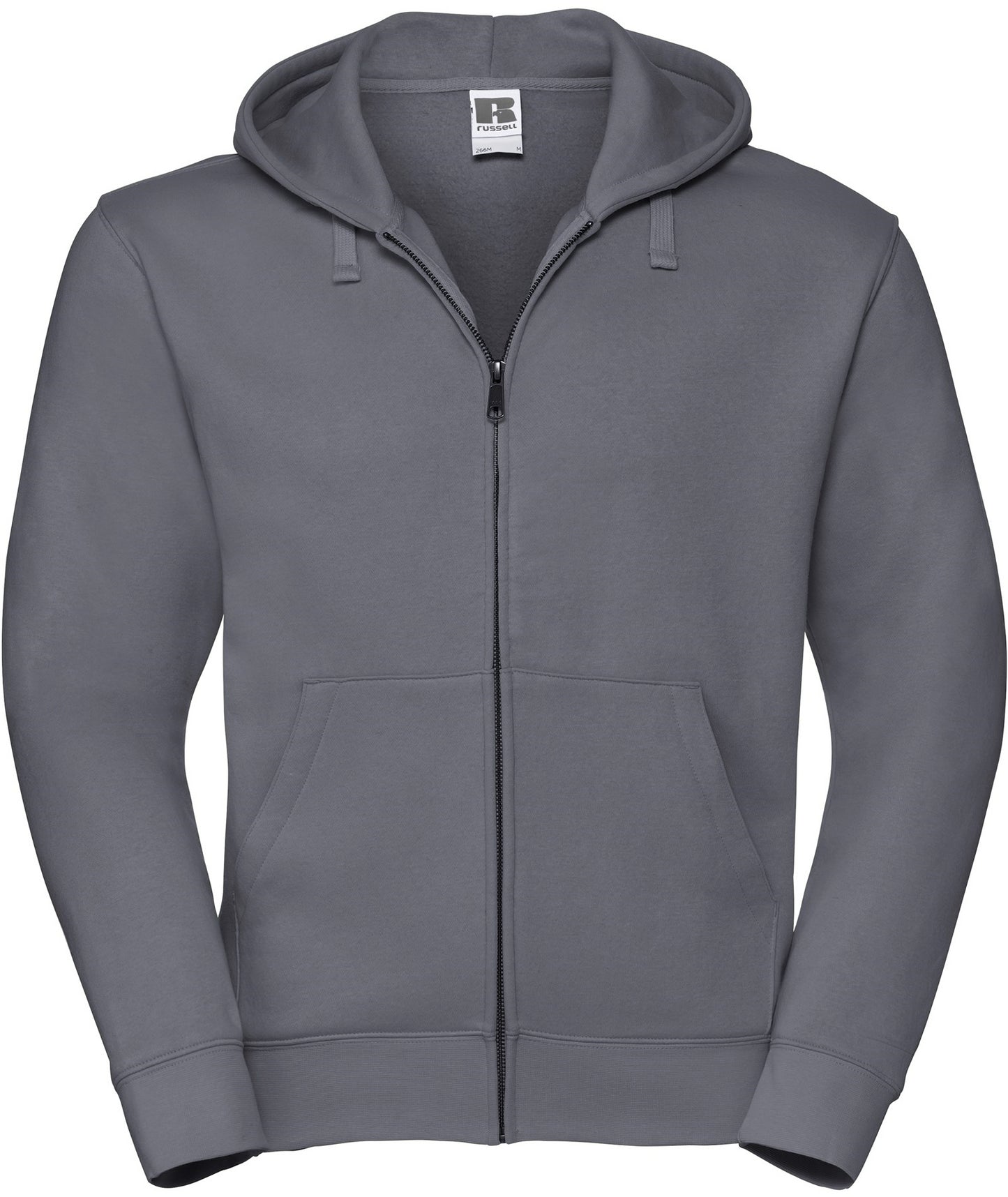 Russell Authentic Zip Hood Mens - Convoy Grey