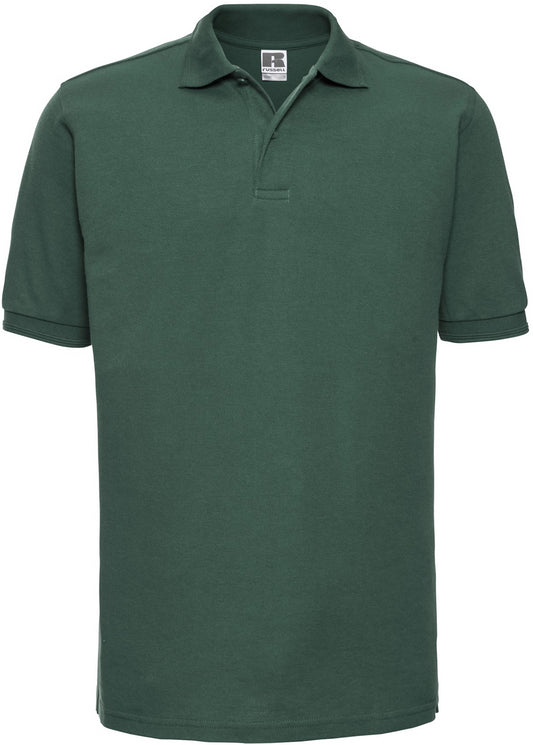Russell Hardwearing Polycotton Polo Mens - Bottle Green