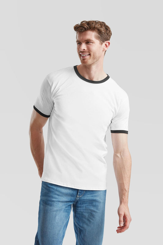 FotL Valueweight Ringer T - White/Black