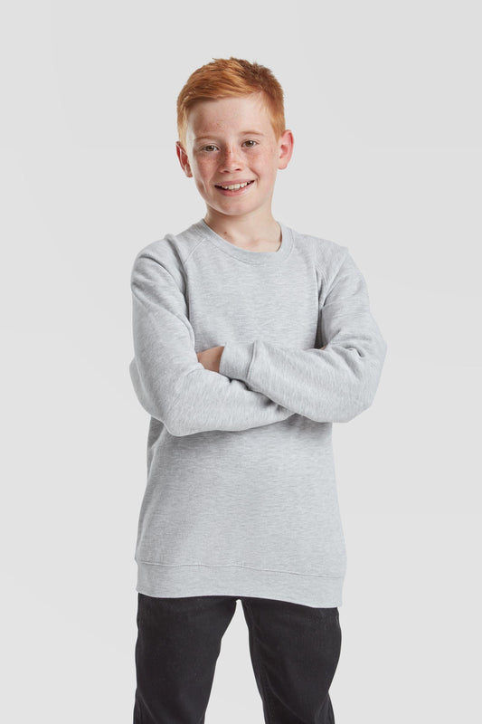 FotL Classic Raglan Sweat Kids - Heather Grey