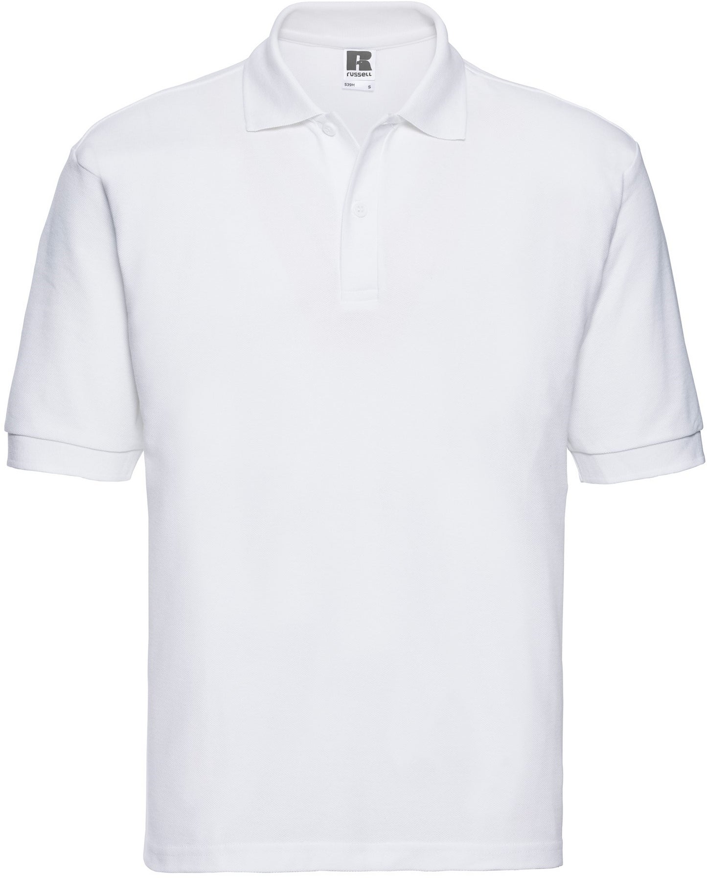 Russell Classic PolyCotton Polo - White