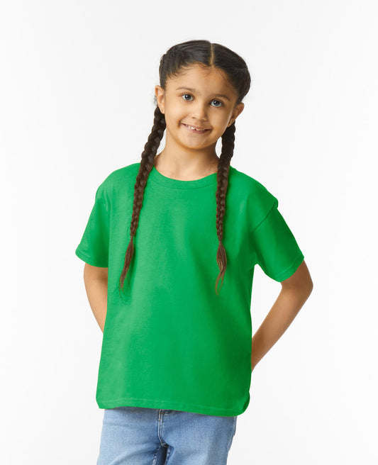 Gildan Youths Ringspun T Shirt - Irish Green