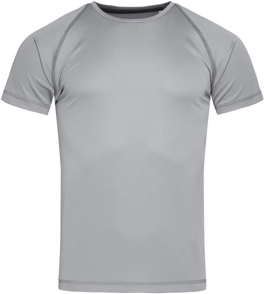 Stedman Active Sports Team Raglan T Mens - Silver Grey