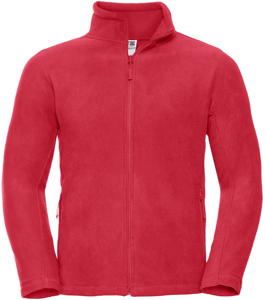 Russell Full Zip Mens Fleece - Classic Red