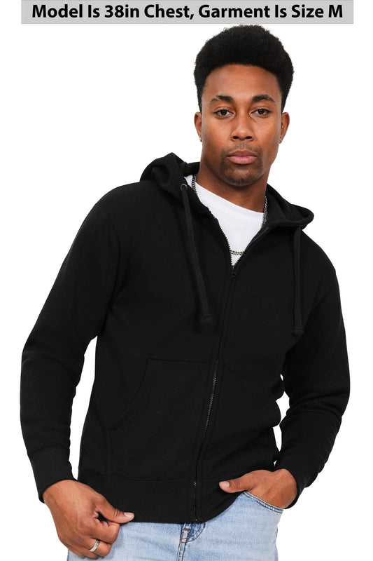 Casual Classic Zip Hood - Black