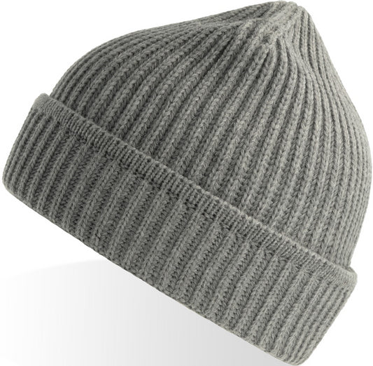 Atlantis Maple Polylana Heavy Guage Beanie - Light Grey Melange