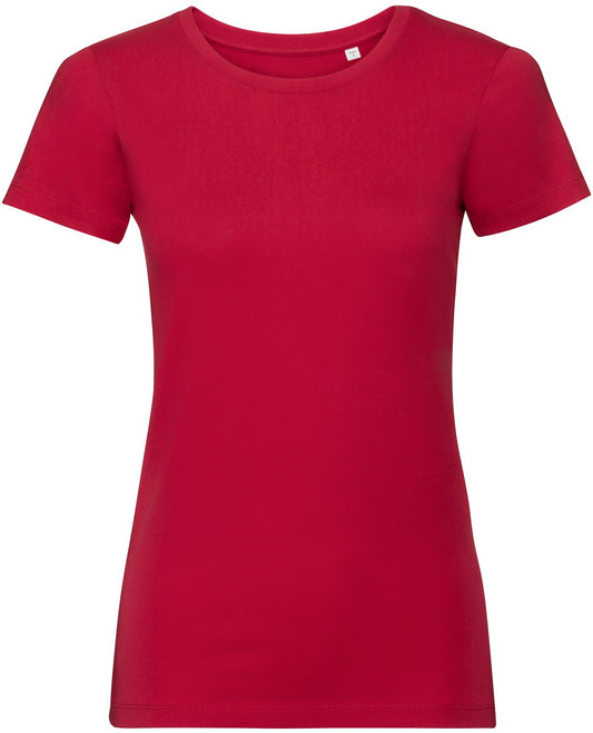 Russell Pure Organic T Ladies - Classic Red