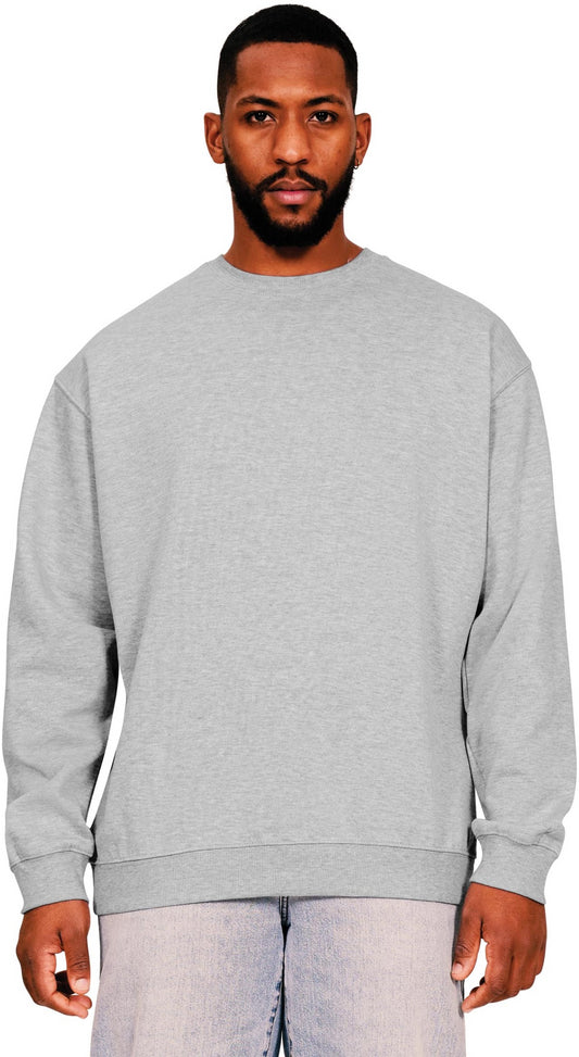 Casual Ringspun Blended 280 Oversize Sweat - Heather Grey