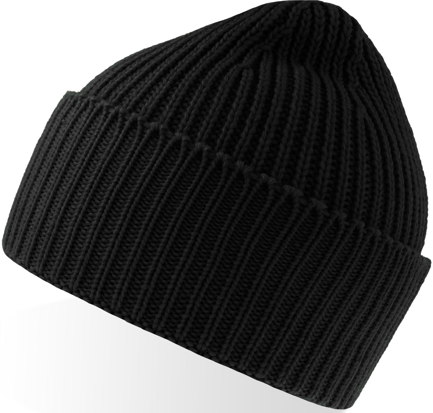 Atlantis Oak Polylana Chunky Cuffed Beanie - Black