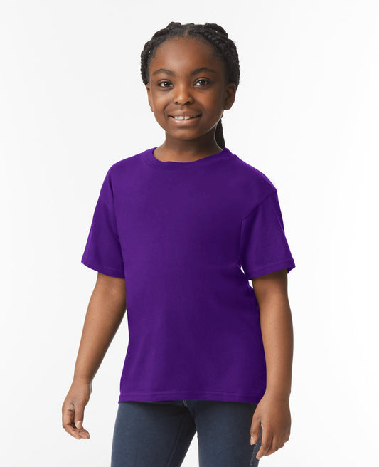 Gildan Youths Ringspun T Shirt - Purple