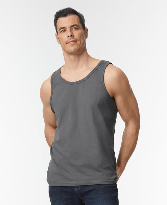 Gildan Ringspun Tank Top Mens - Charcoal