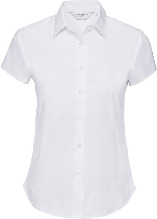 Russell Easy Care Fitted S/S Shirt Ladies - White