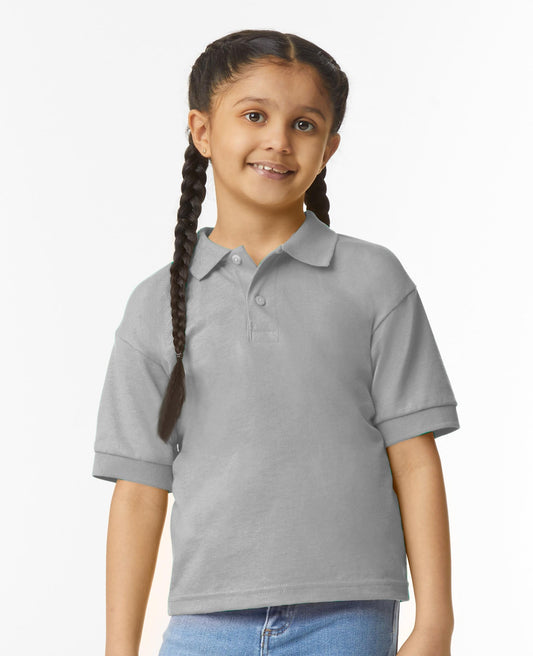 Gildan Single Jersey DryBlend Polo Youths - Sport Grey