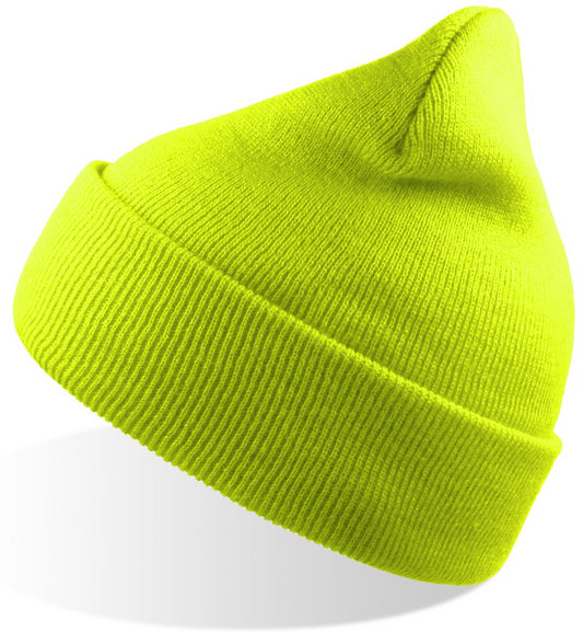 Atlantis Wind Beanie With Turn Up Double Skin - Yellow