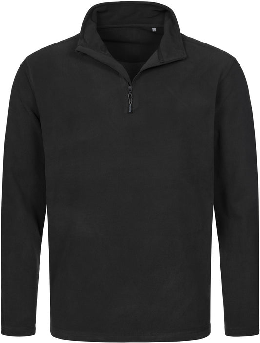 Stedman Active Outdoor Half Zip Fleece Mens - Black Opal