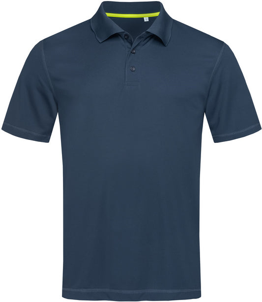 Stedman Active Sports 140 Mesh Mens Polo - Marina Blue