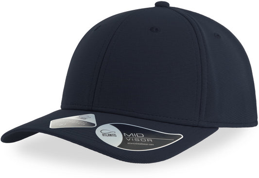 Atlantis Sand Recycled Breathable 6 Panel Cap - Navy