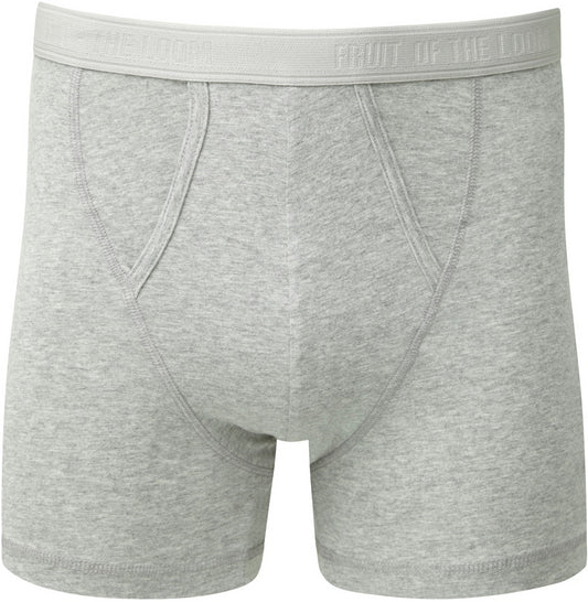 FotL Underwear Classic Boxer 2 Pack - Light Grey Marl