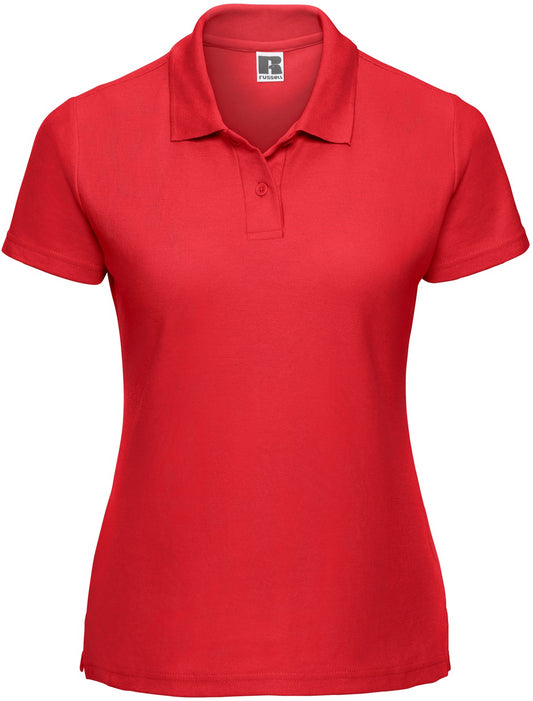 Russell Classic PolyCotton Ladies Polo - Bright Red