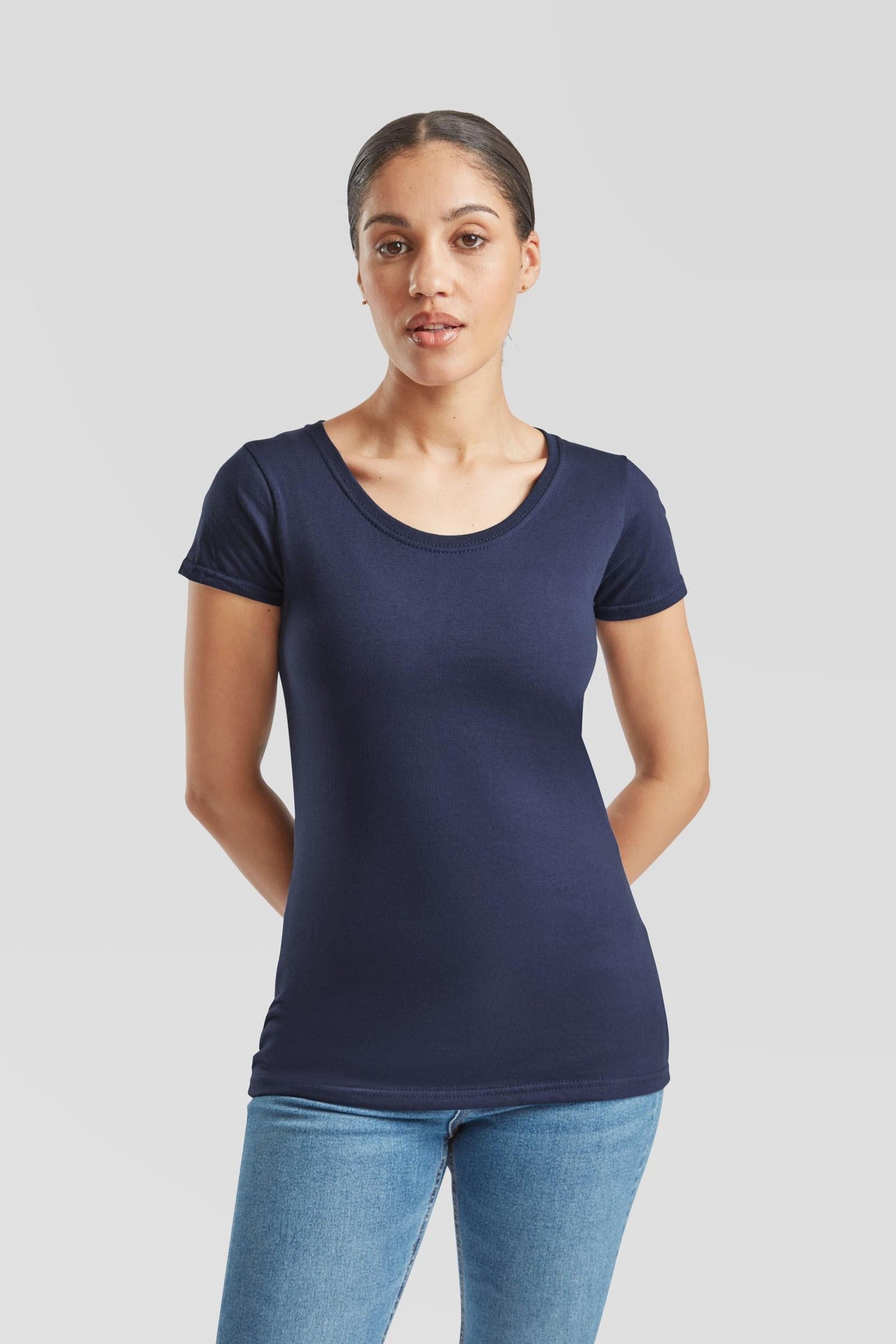 FotL Iconic 195 Ringspun Premium T Ladies - Navy